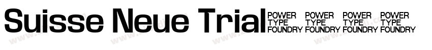 Suisse Neue Trial字体转换